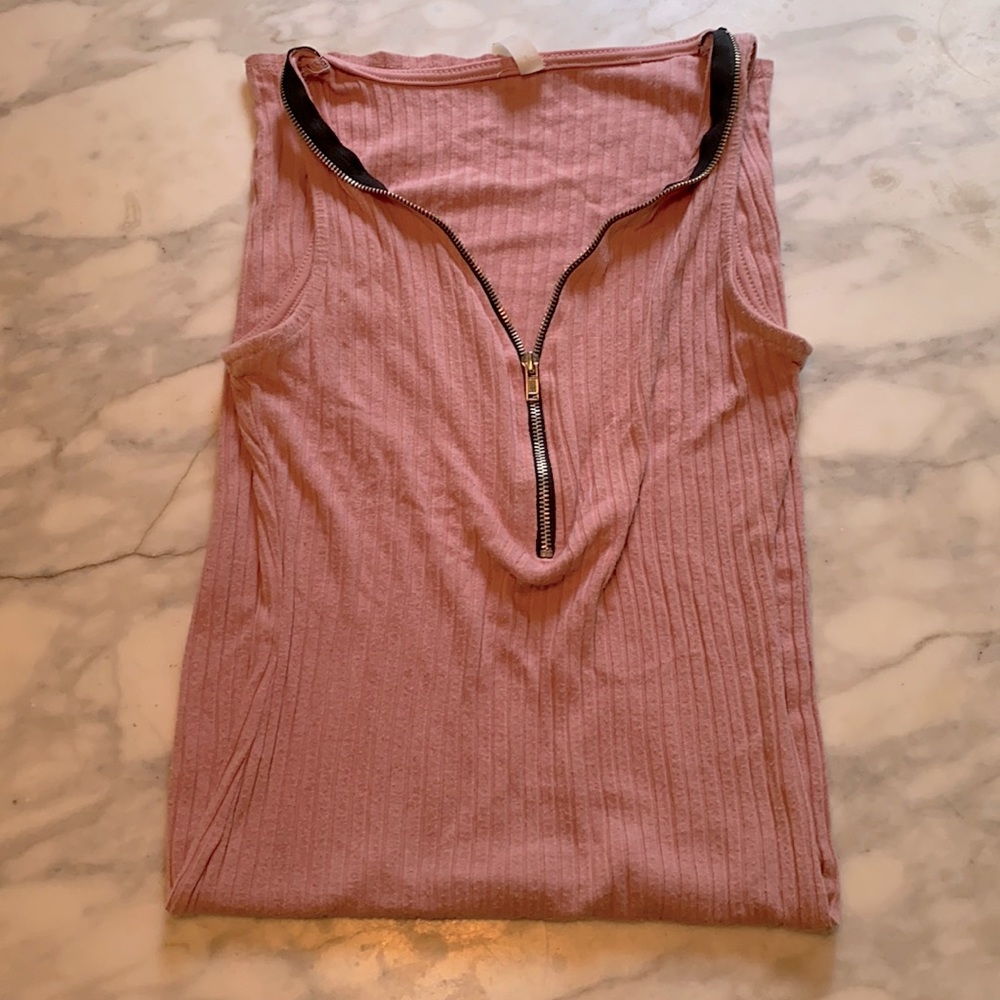 Long Pink Dress w/ Adjustable Zipper